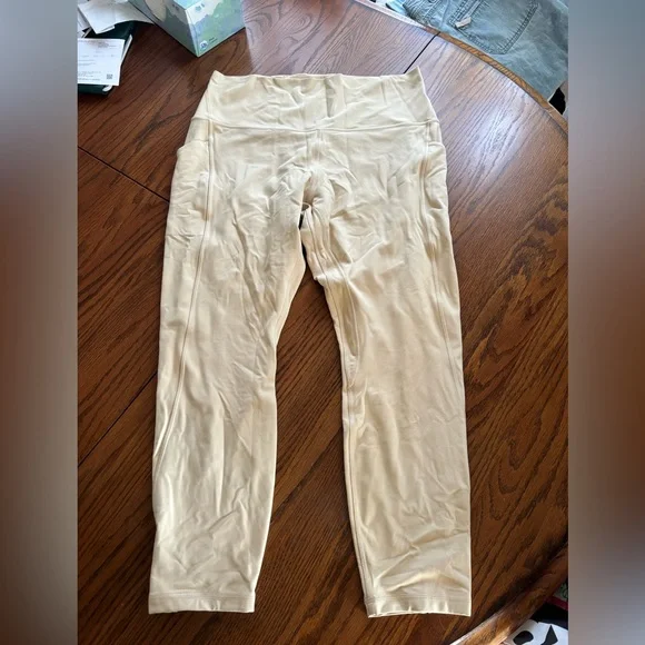 Lululemon align high rise pant with pockets 25" prosecco womens 14 yoga - Picture 3 of 7
